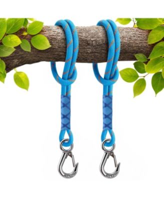 Heavy Duty Tree Swing Straps Hanging Kit With Stainless Steel Carabiner Adjustable For Outdoor Use