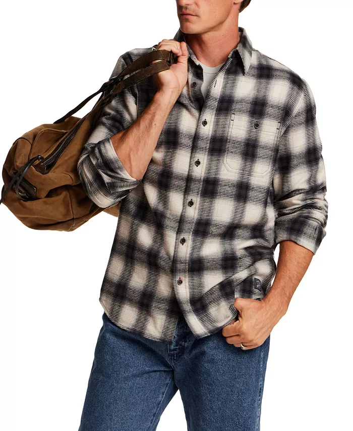 Men's Waffle Flannel Plaid Shirt - thumbnail 2
