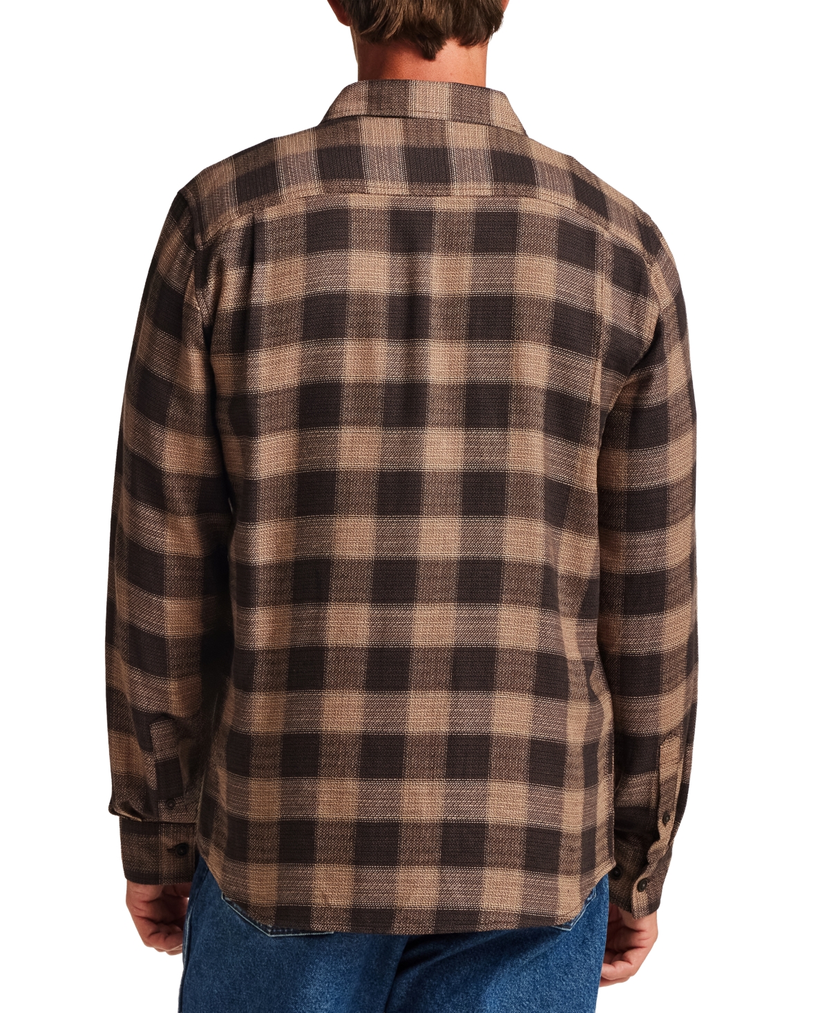 Weatherproof Vintage Men's Gauze Dobby Plaid Shirt