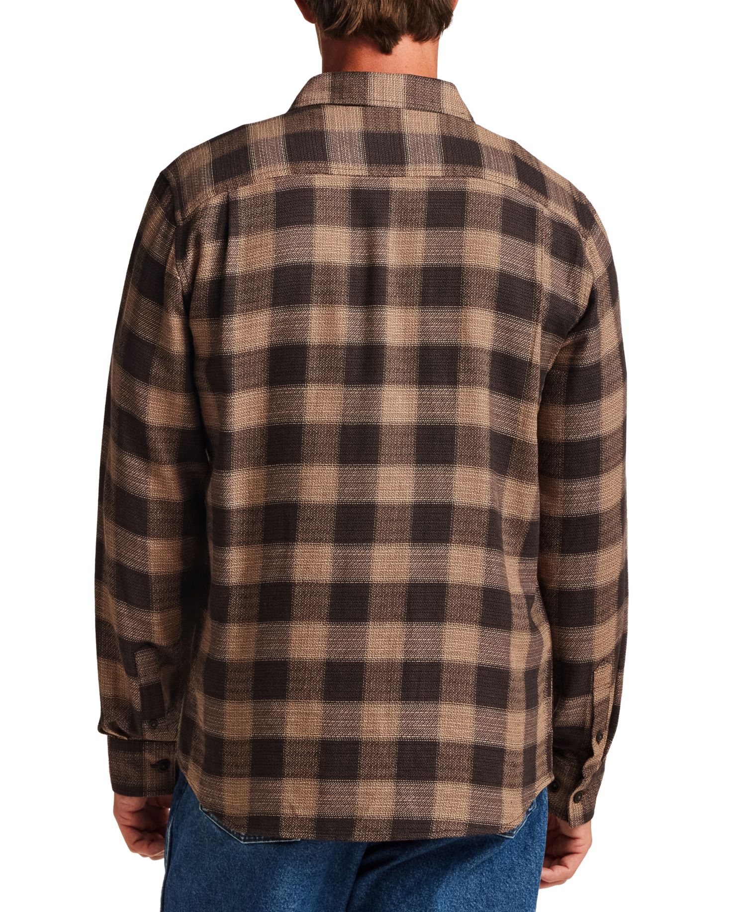 Men's Gauze Dobby Plaid Shirt