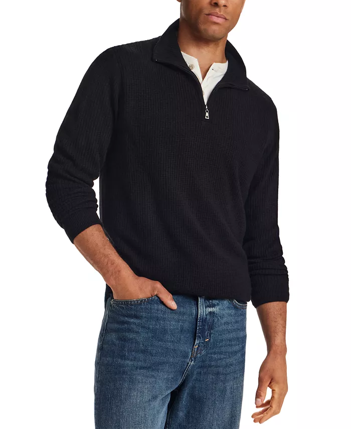 Men's Soft Touch All Over Texture Quarter-Zip Sweater - thumbnail 2
