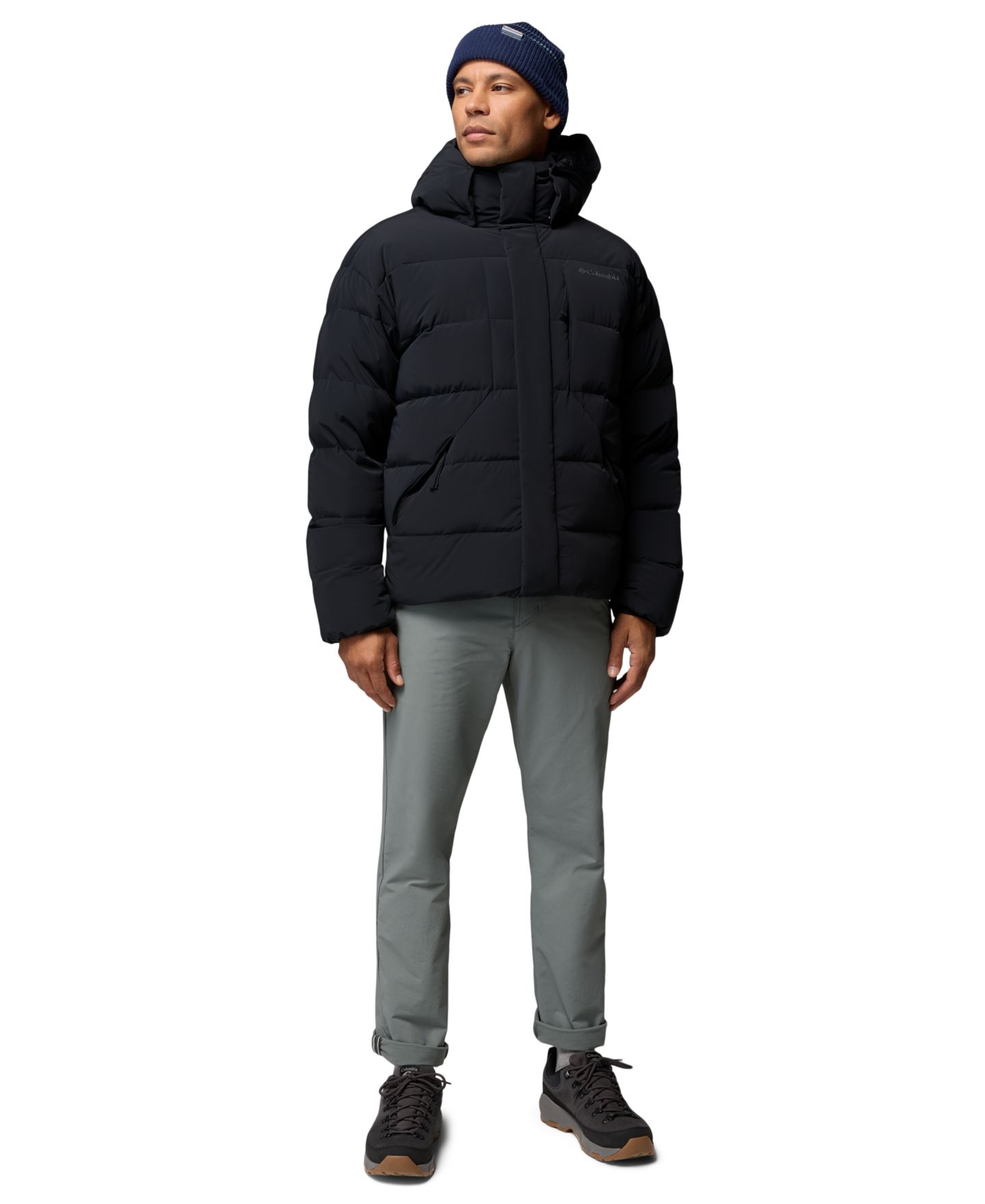 Мужская куртка Columbia Amaze Puff™ Hooded, цвет: Чёрный — фото 2
