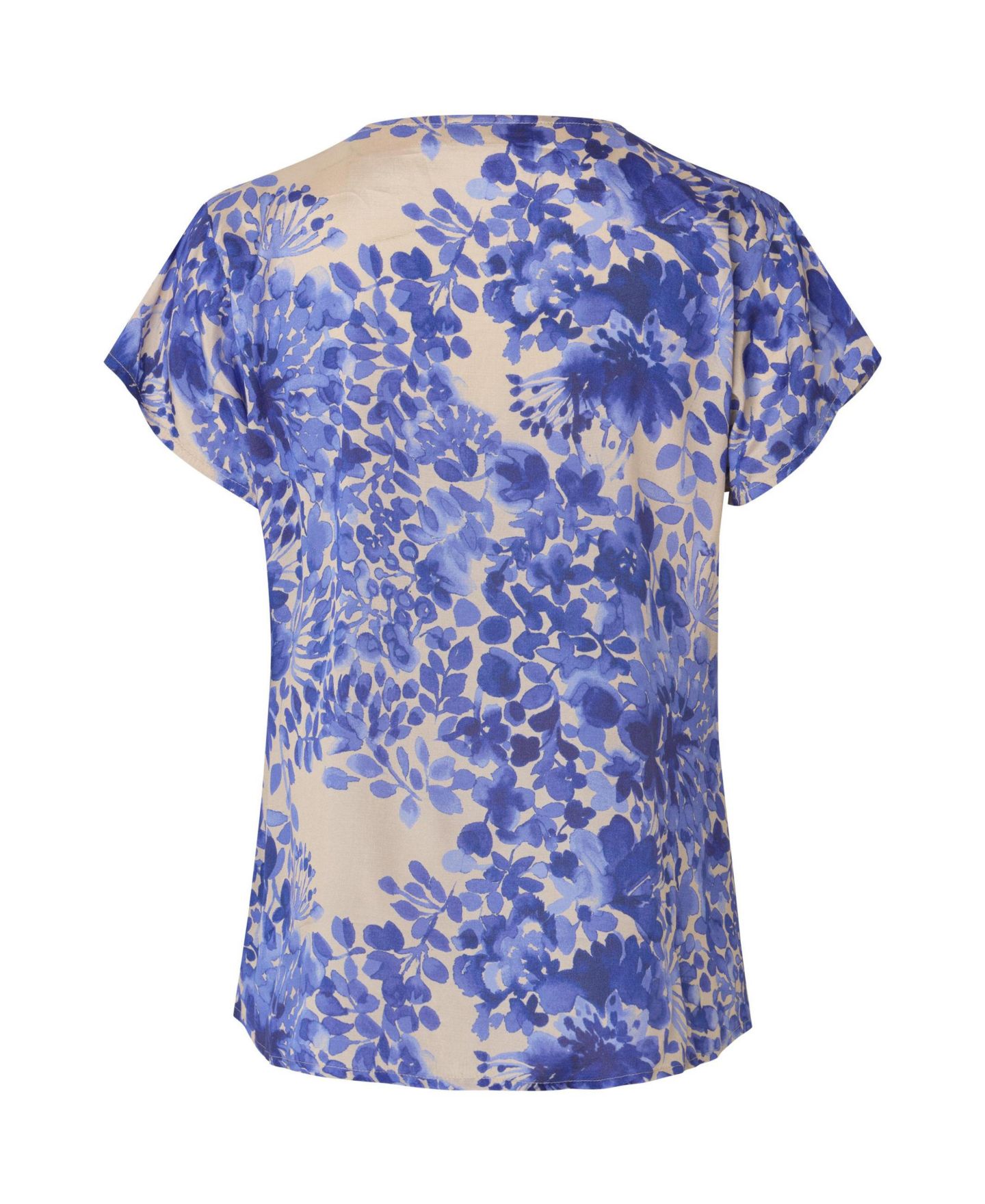 Женская блузка Masai Copenhagen Mala Floral Short-Sleeve Pull-On, цвет: Синий — фото 4