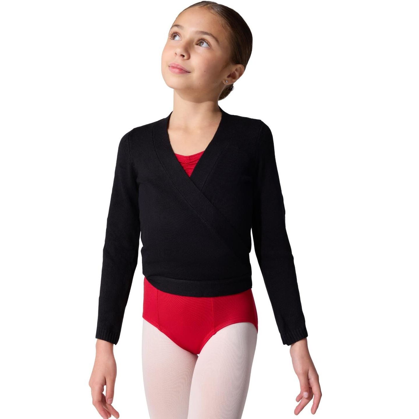 Женский свитер Capezio Juniors' Wrap - Girls, цвет: Чёрный — фото 1