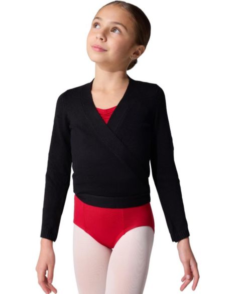 Женский свитер Capezio Juniors' Wrap - Girls, цвет: Чёрный