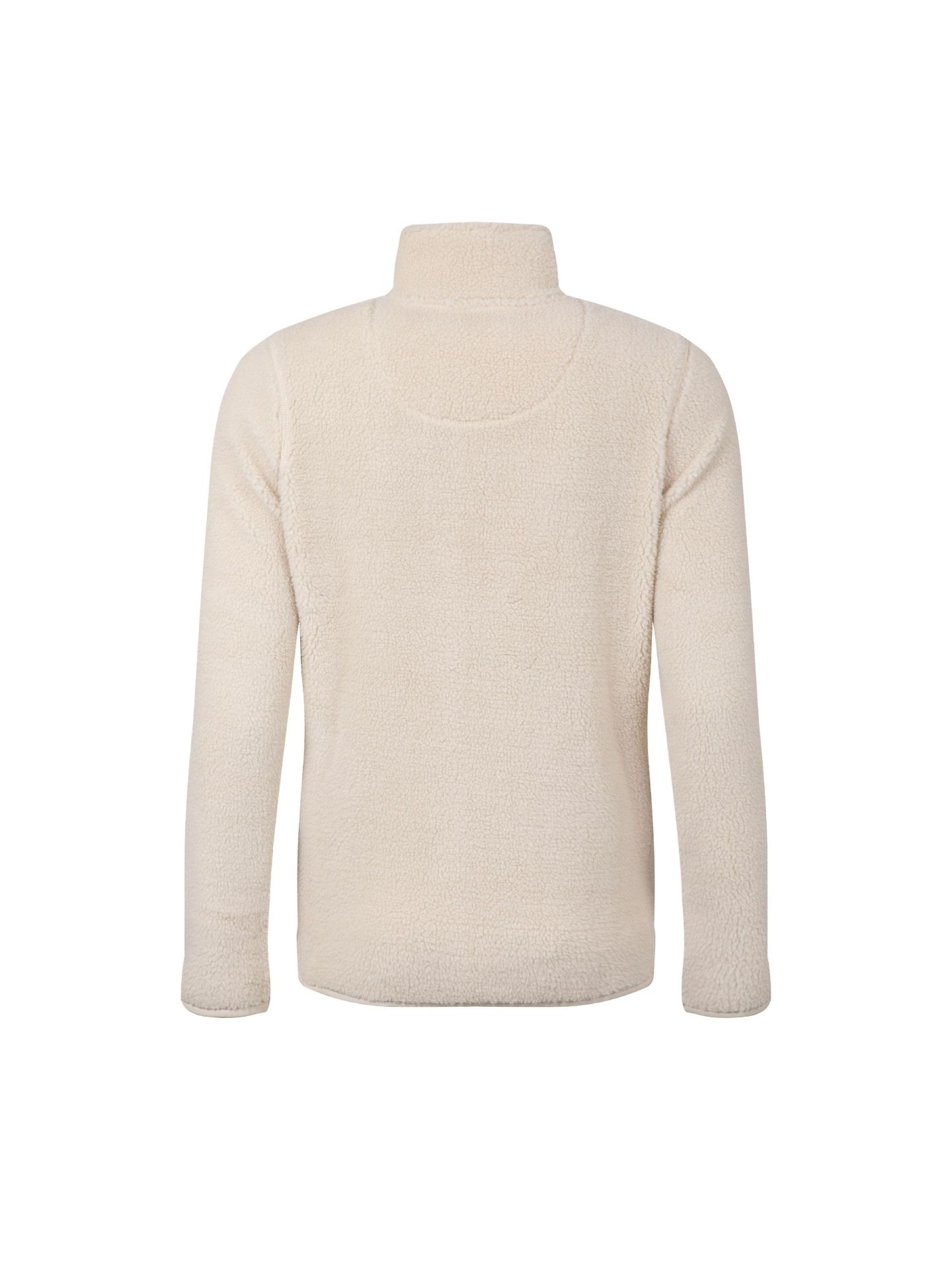 Женский свитшот Weird Fish Lucille Lightweight Full Zip Borg Fleece, цвет: Экрю — фото 4