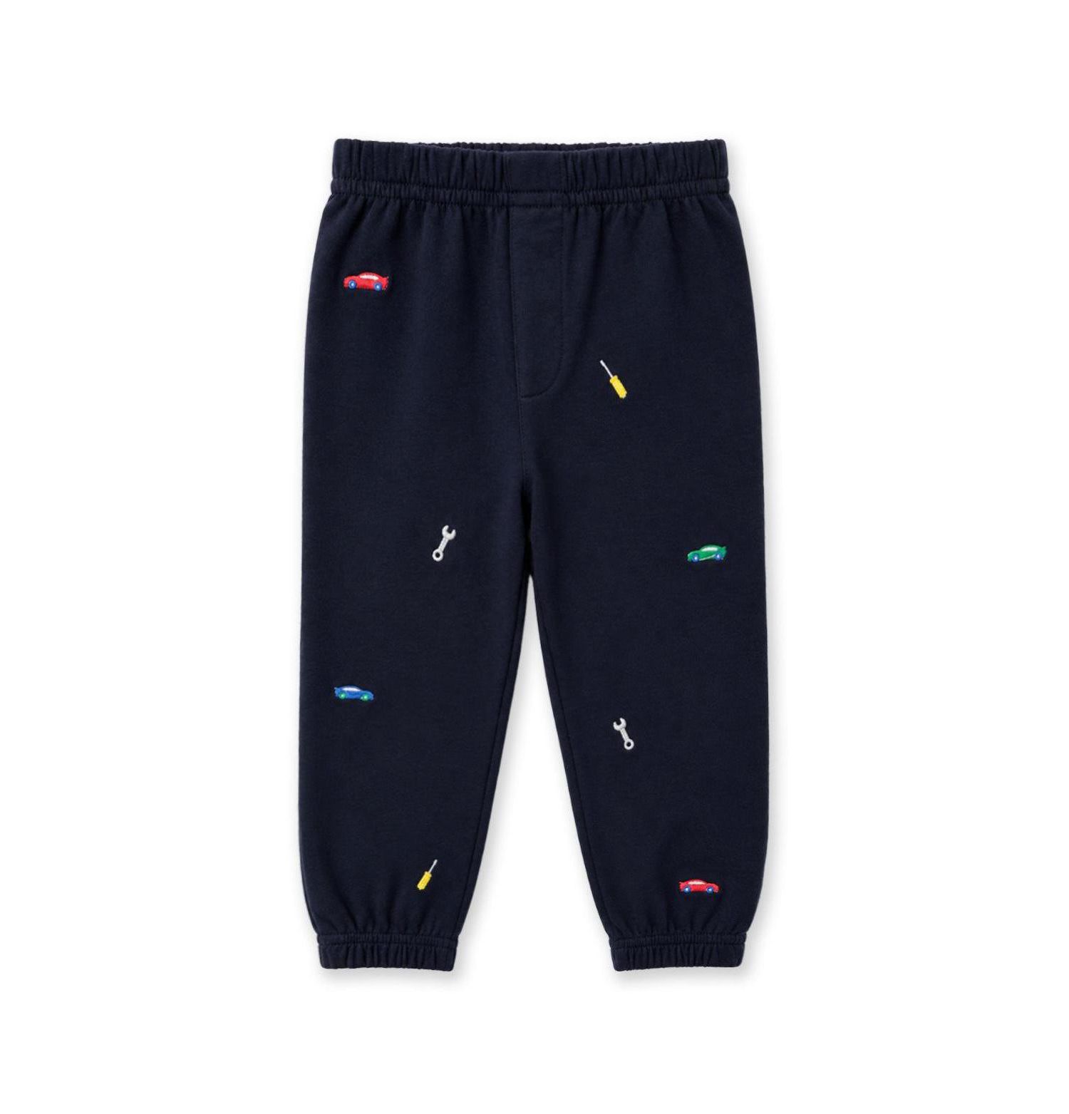 Baby Boy 12M - 24M French Terry Jogger With Cars and Tools