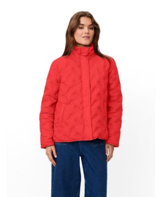Women's Quilted Puffer Funnel Neck Short Coat
