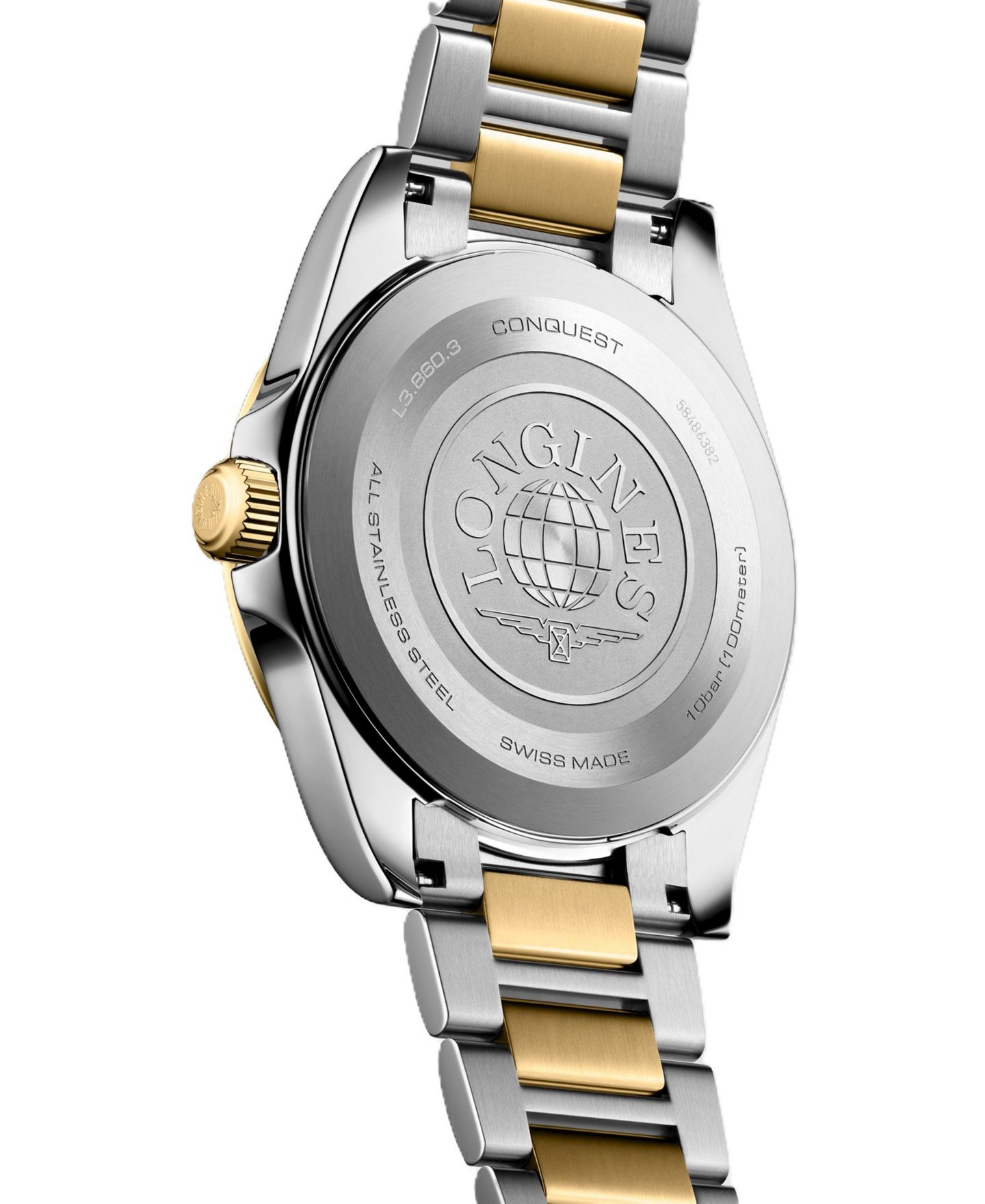 Мужские часы Longines Two-Tone PVD Stainless Steel Bracelet Watch 41mm — фото 3