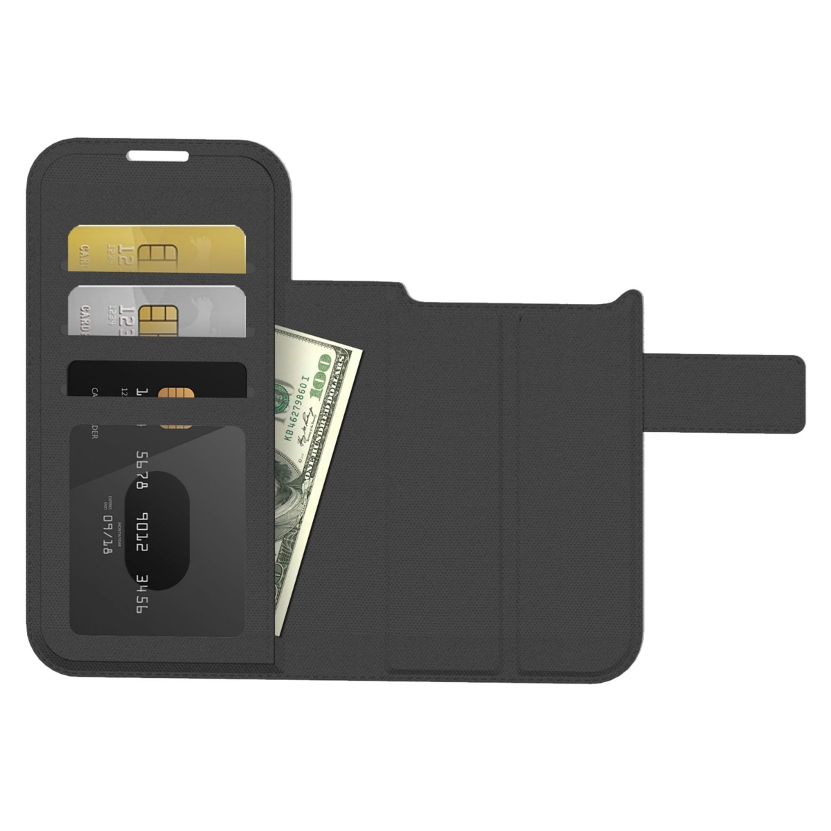 Prodigee Flex Folio MagSafe Card Wallet Case for Apple iPhone 17 Pro - Black