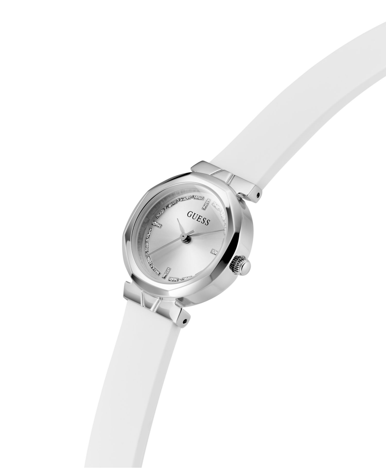 Women's Quartz White Silicone Watch 26mm