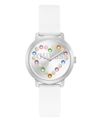Women's White Silicone Watch 36mm