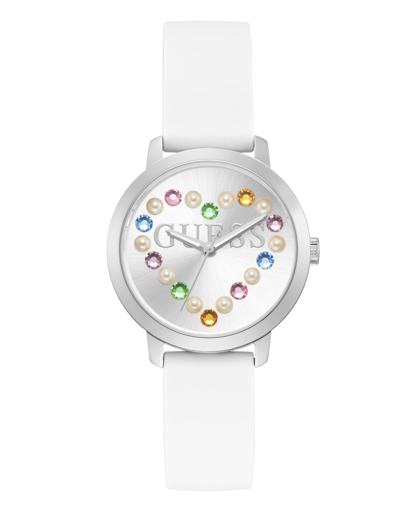 Женские часы GUESS White Silicone 36mm — фото 1