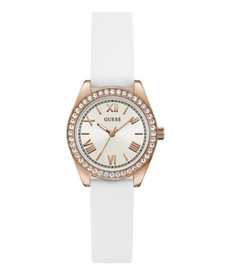 Women's Quartz White Silicone Watch 30mm