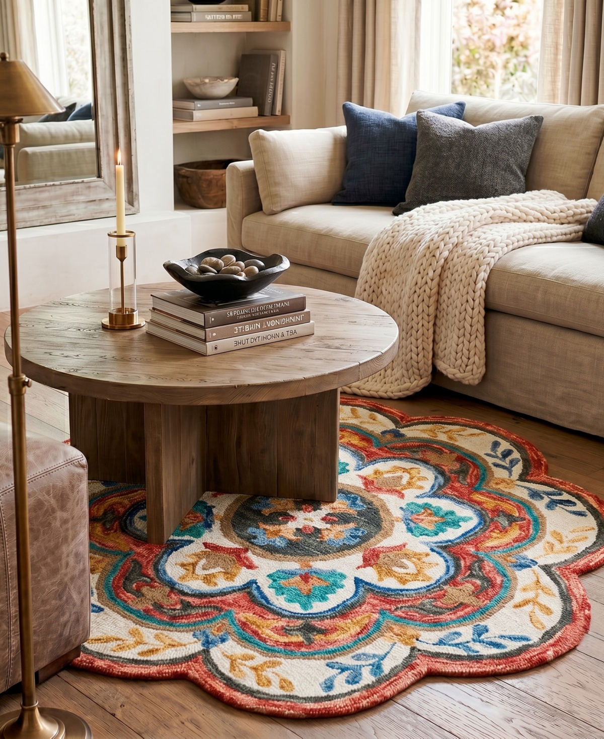 Lr Home Sweet Sinuo-108 6' x 6' Round Area Rug