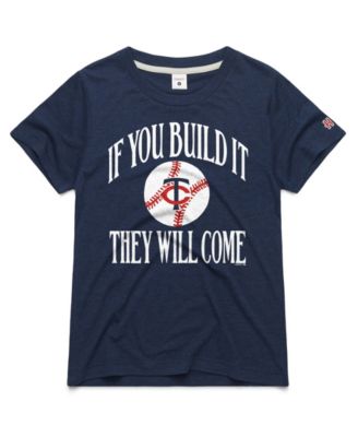 Women's Navy Minnesota Twins 2026 Field of Dreams If You Build It Tri-Blend T-Shirt