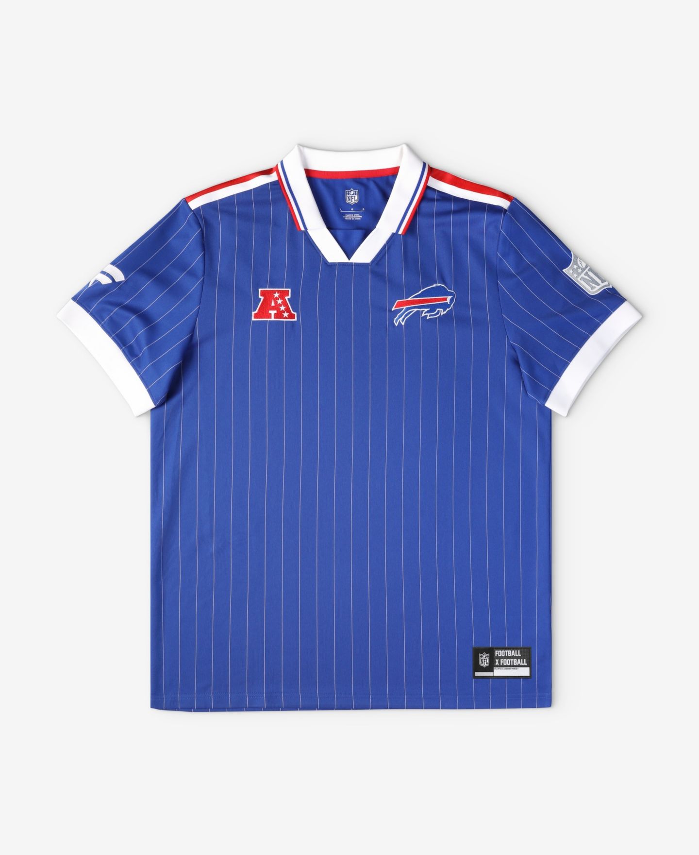 Детский топ Fanatics Royal Buffalo Bills Football x Football Collared Fan Jersey — фото 1