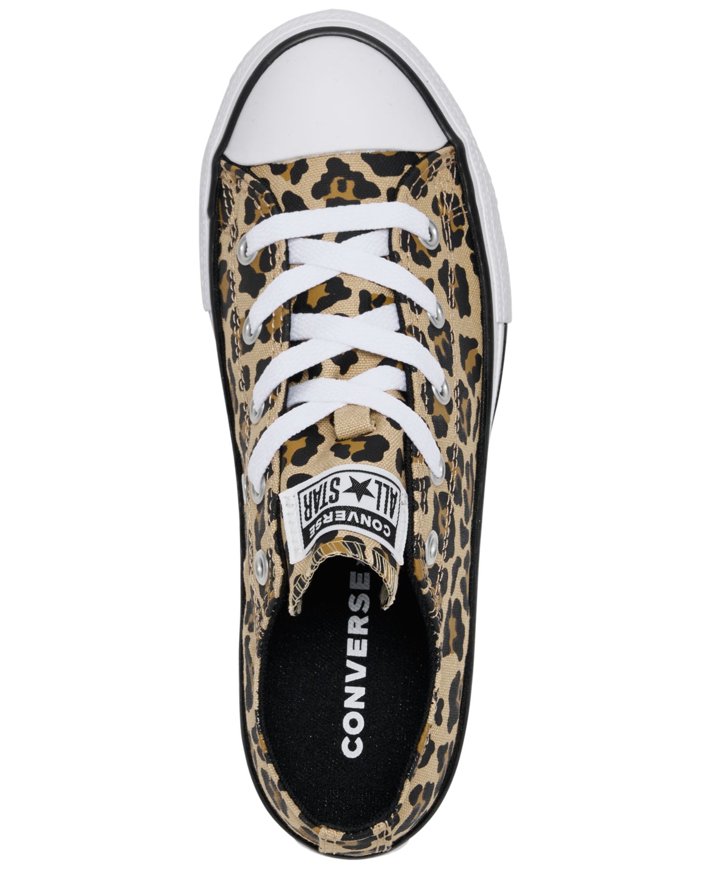 Кроссовки Converse Chuck Taylor All Star Leopard Print Lifestyle Sneakers from Finish Line для девочек, цвет: Медовый — фото 5