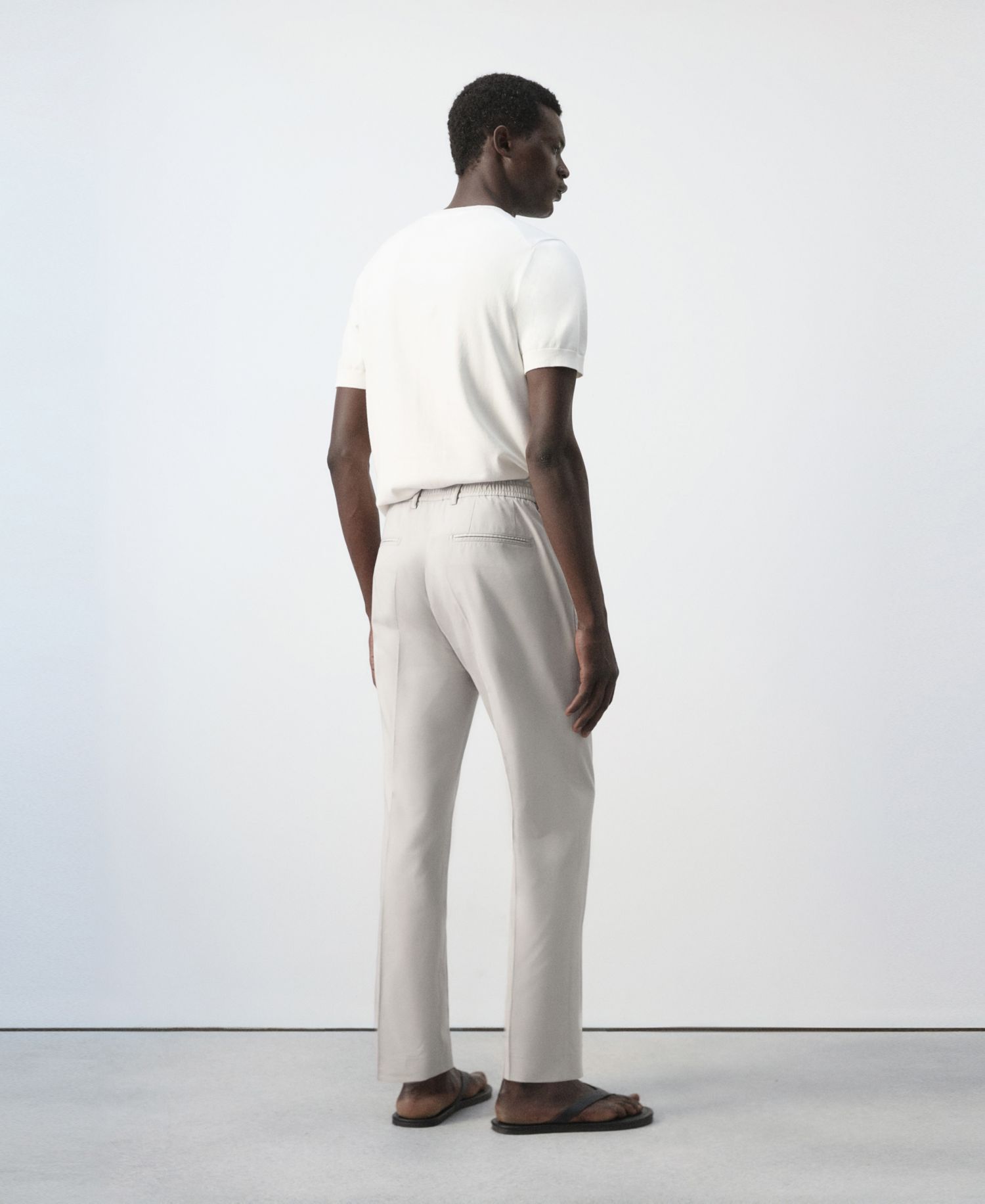 Men's Slim-Fit Cotton-Lyocell-Blend Pants