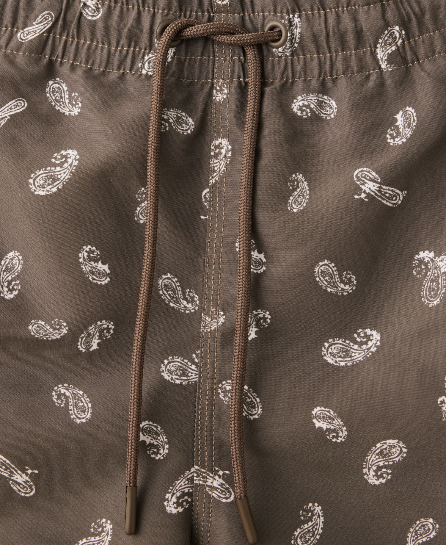 Men's Drawstring Printed Swimsuit