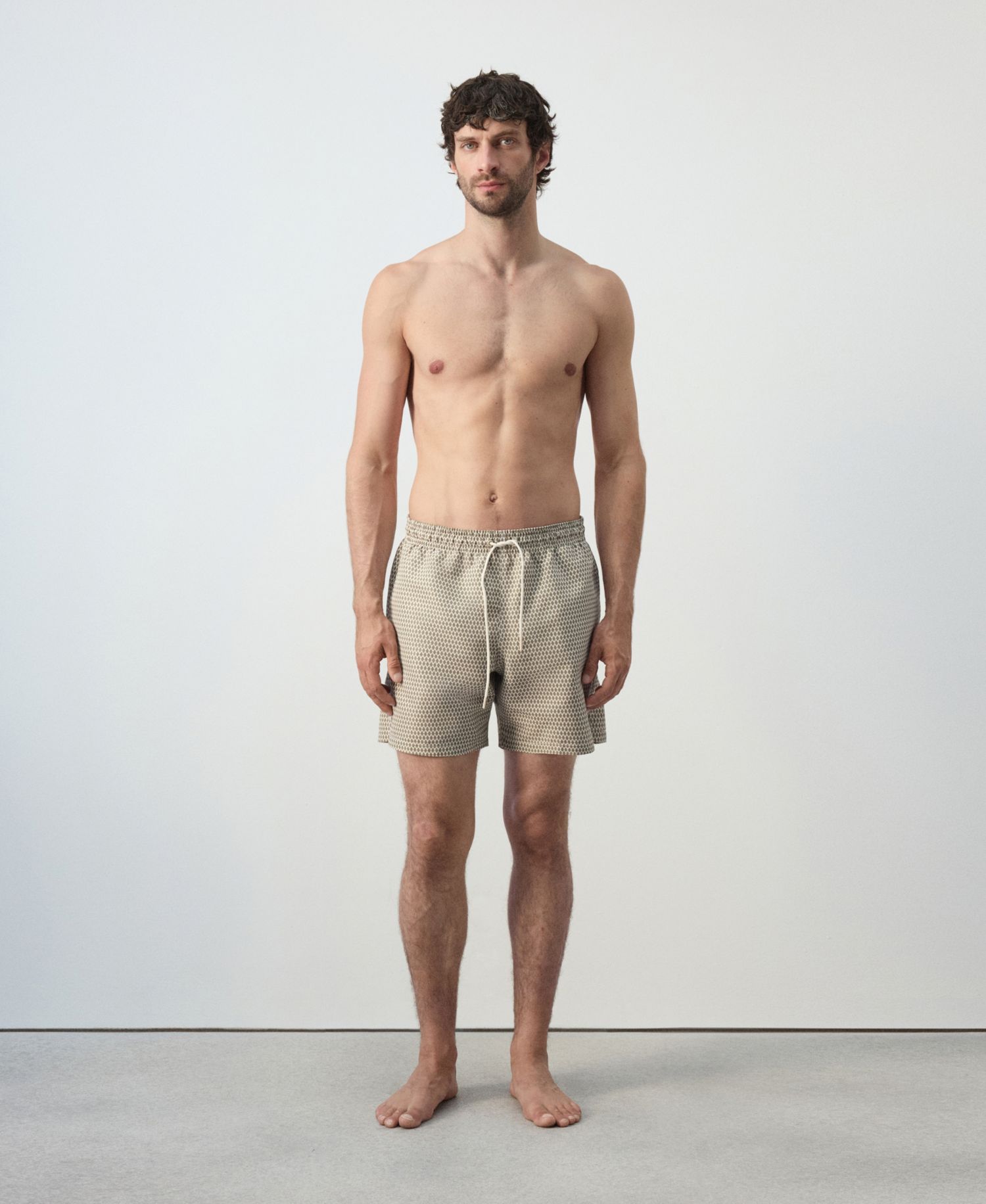 Men's Geometric-Print Swimsuit