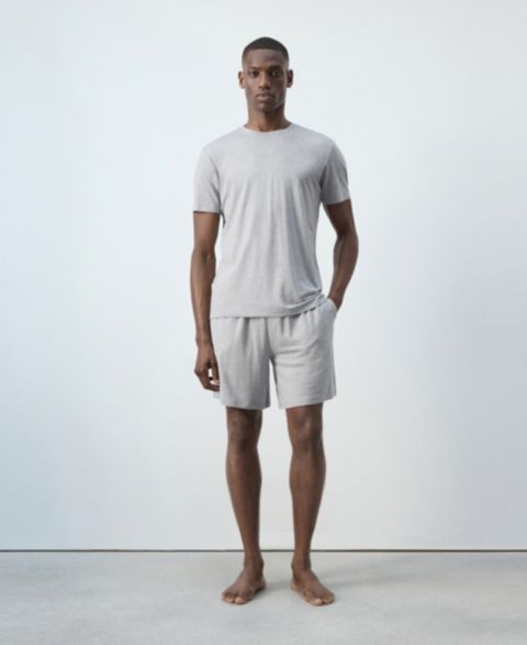 Пижама Waistband для мужчин — MANGO, цвет: Серый