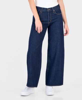 Women's Middy Mid-Rise Wide-Leg Retro Jeans