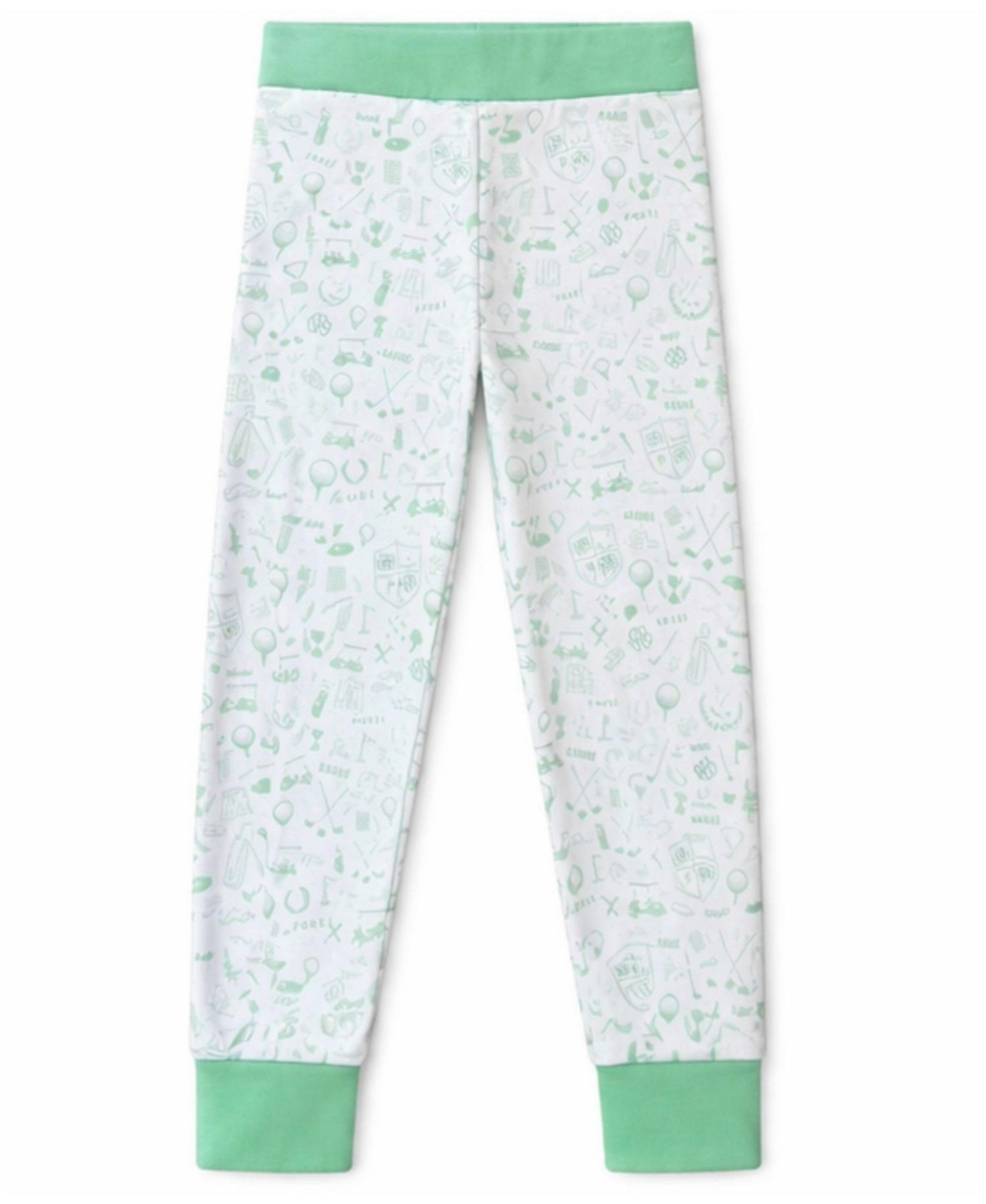 Bits and Bows Little/Big Unisex Golf Print 2-Piece Cozy Lounge Set