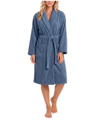 Women's Honey Knit Shawl Collar Tie-Front Robe