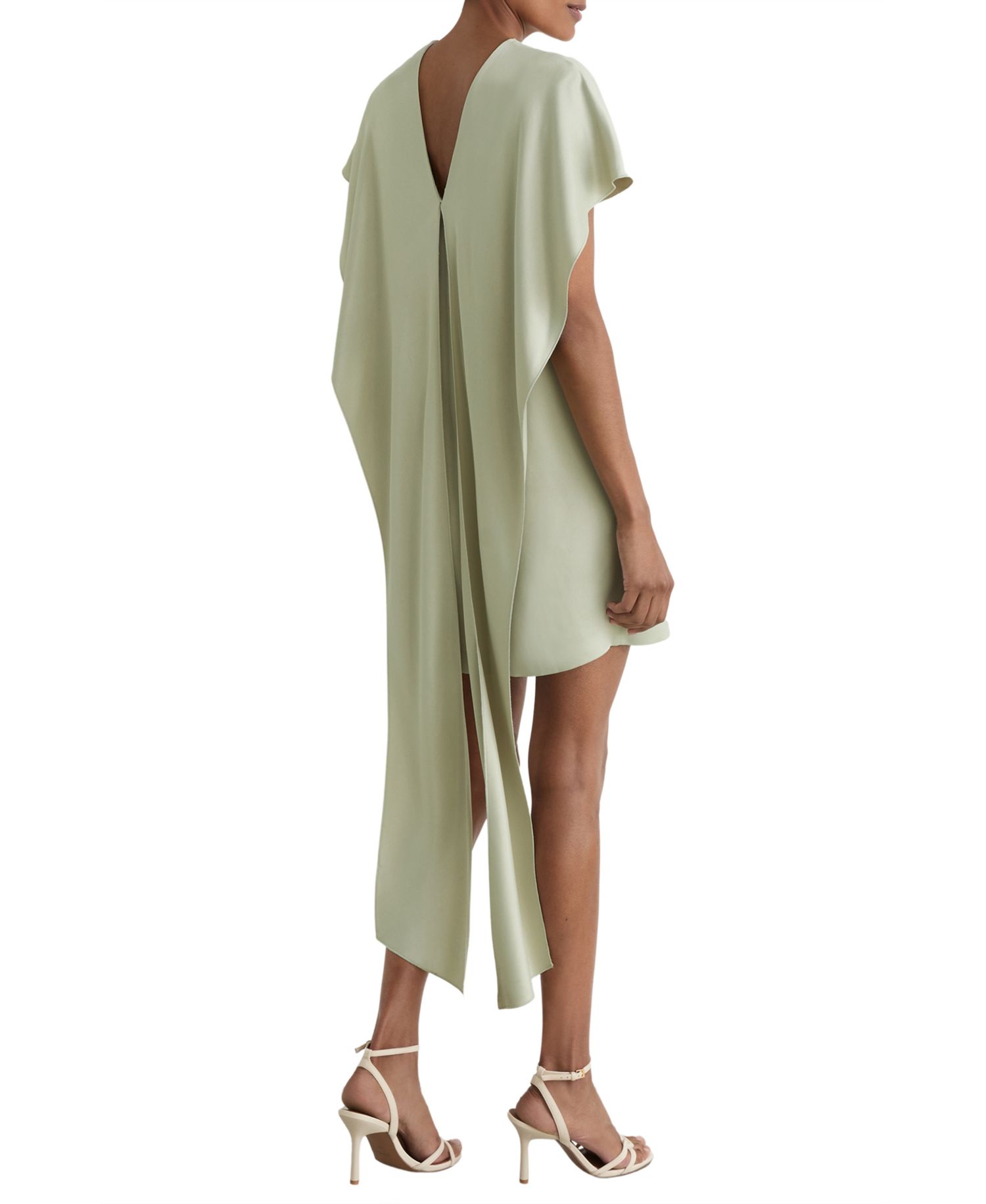 Women's Alice Cape-Detail Keyhole Neckline Mini Dress