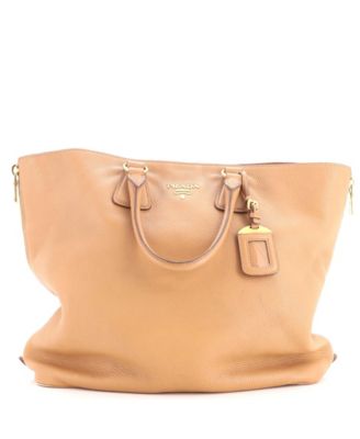 Large Side Zip Convertible Tote Vitello Daino
