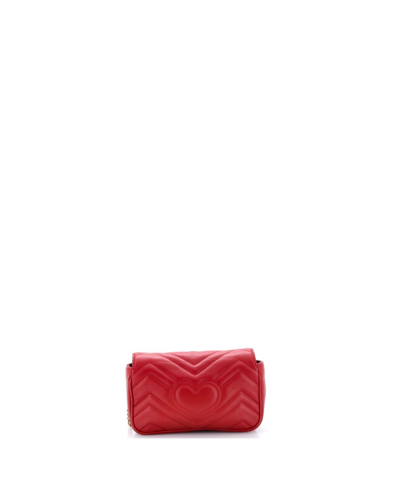 Super Mini GG Marmont Flap Bag Matelasse Leather