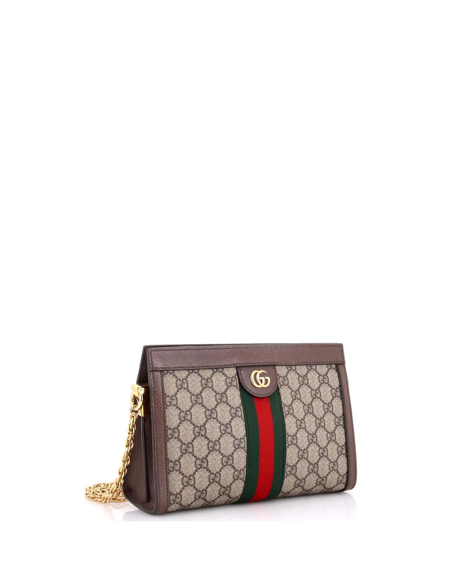 Small Ophidia Chain Shoulder Bag GG Coated Canvas