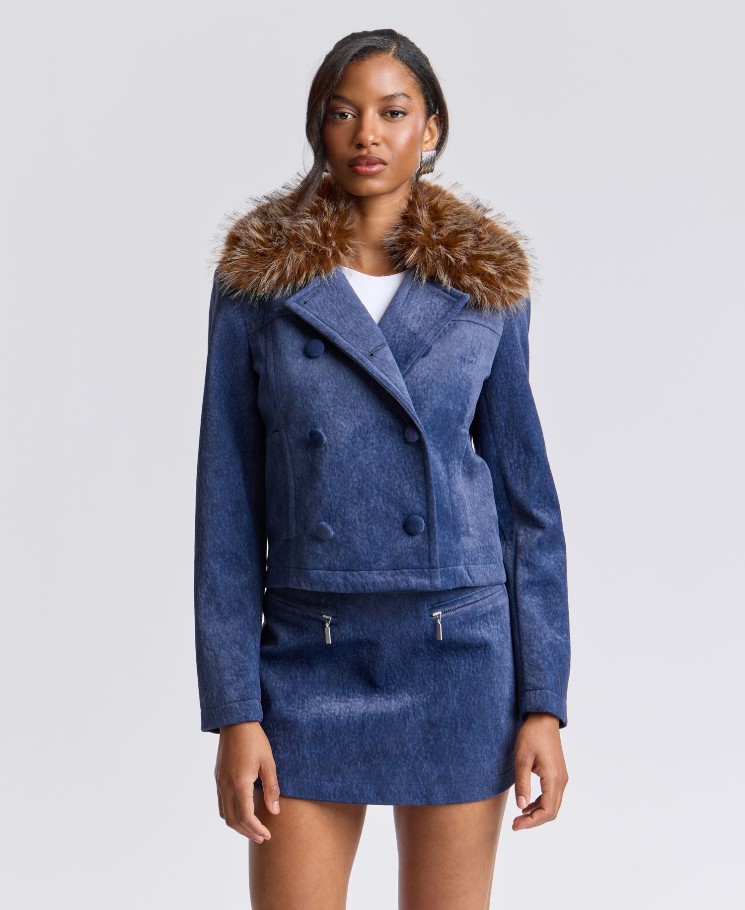 Women's Corduroy A-Line Mini Skirt