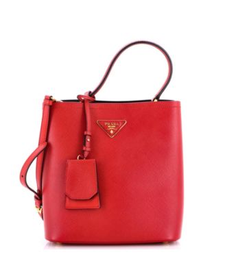 Medium Panier Bucket Bag Saffiano Leather