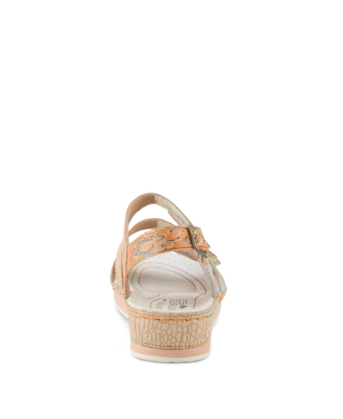 Женские сандалии L'Artiste Wedge Sandal with Ankle Strap, цвет: Бежевый разноцветный — фото 4