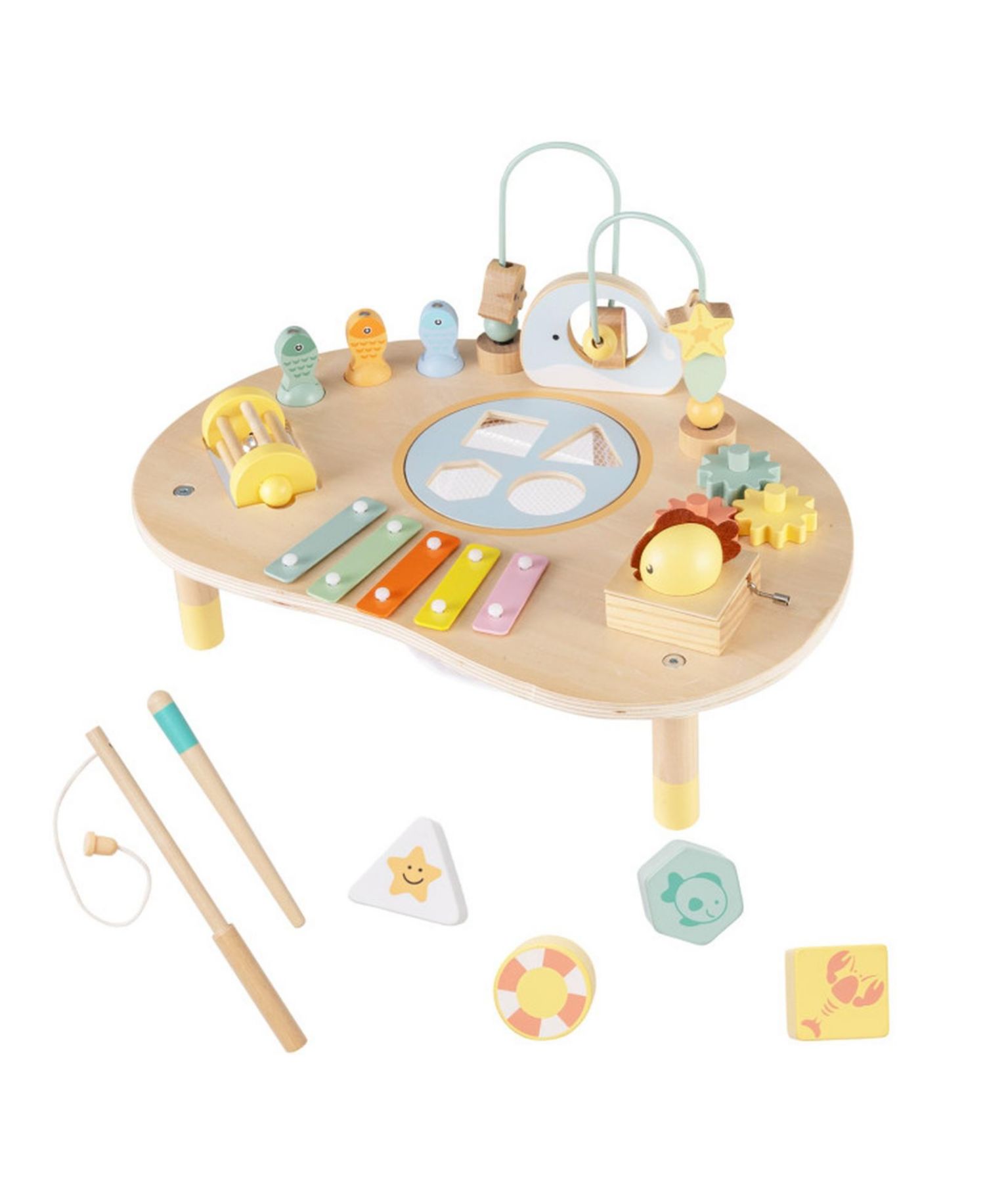 7-in-1 Wooden Activity Table, Ages 12 Months+