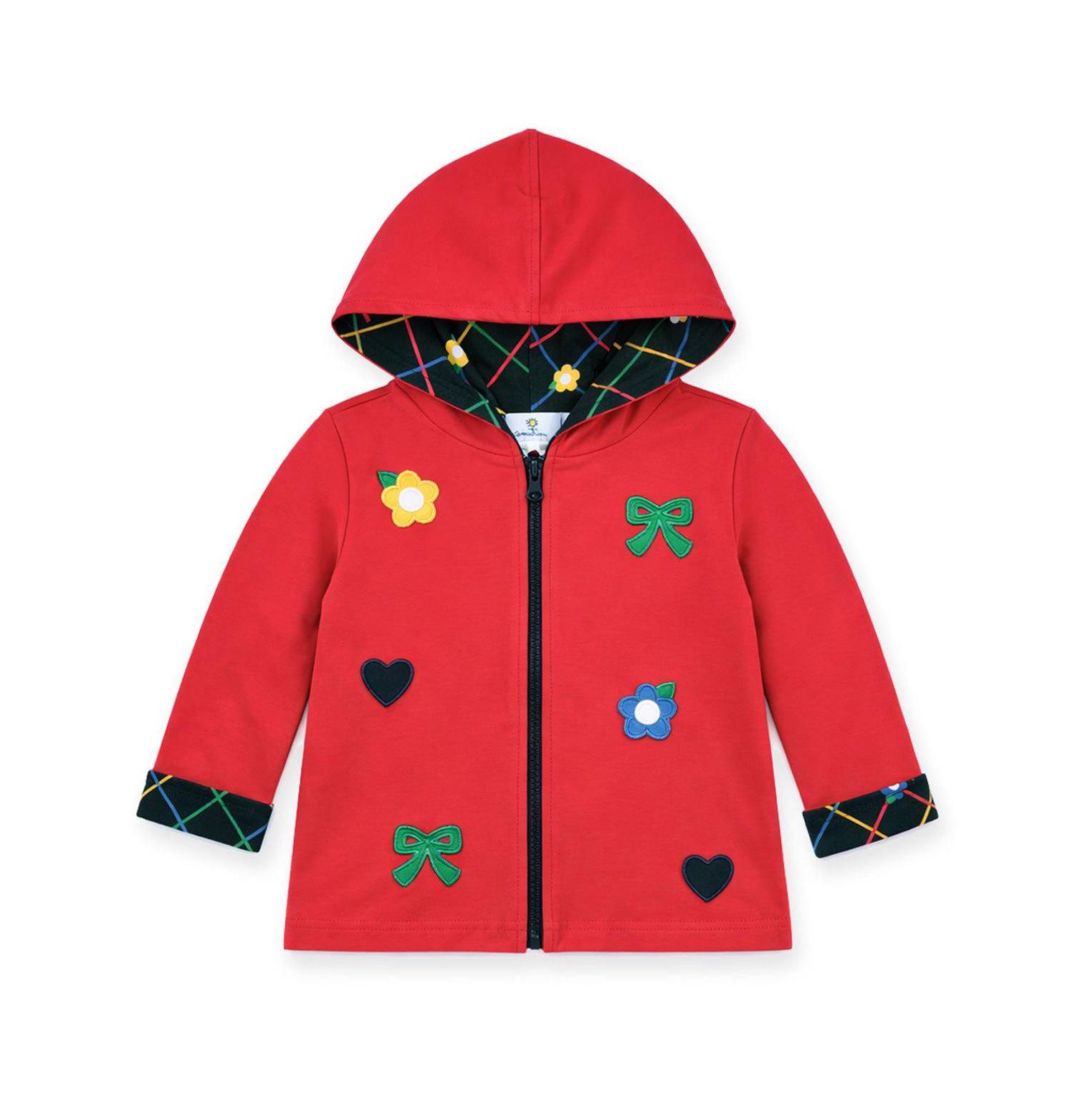 Baby Girl (12M-24M) Reversible Jacket With Hearts, Flowers, Bows