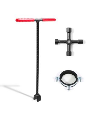Steel Water Meter Key Main Shut-off Valve Tool