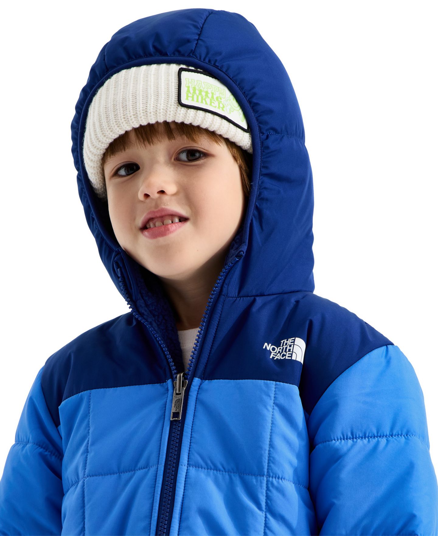 Куртка The North Face Reversible Shasta Full-Zip Hooded Jacket для мальчиков, цвет: Синий / Насыщенный синий — фото 4