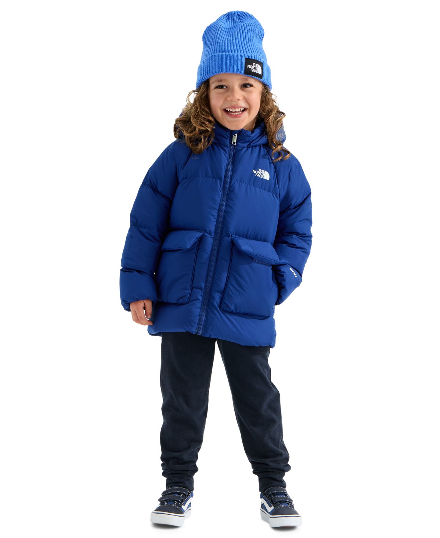 Детская куртка The North Face Down Fleece-Lined, цвет: Насыщенный синий — фото 3