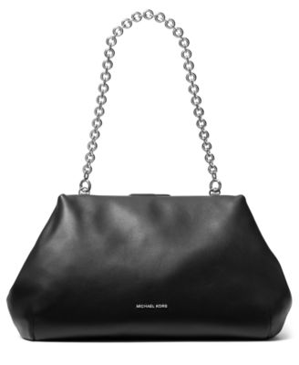 MICHAEL Goldie Large Cloud Frame Clutch Handbag