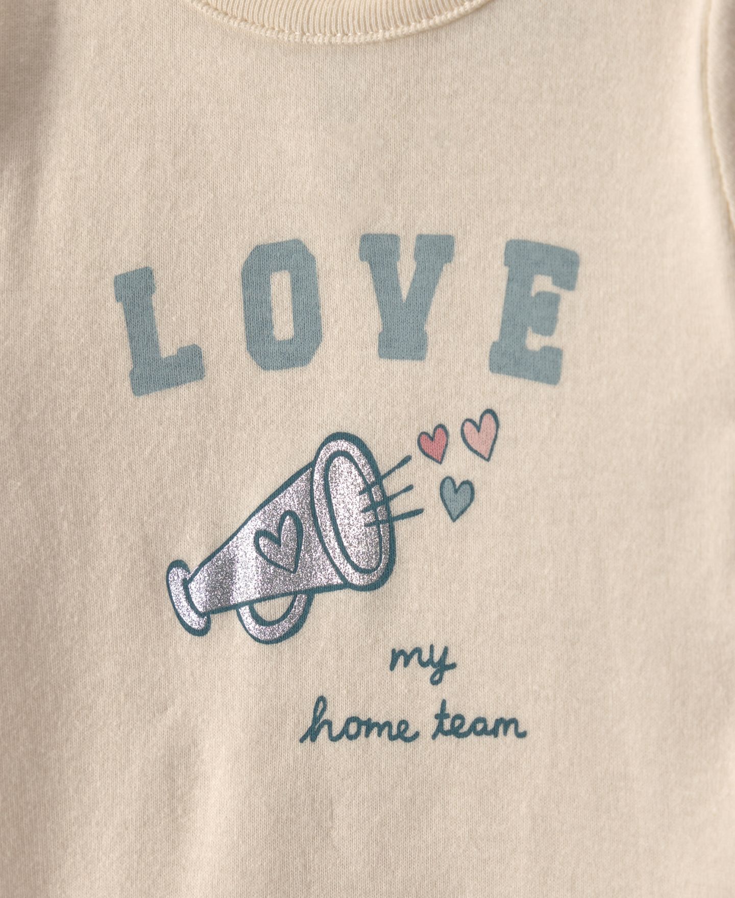 Детский комплект Carter's Love My Home Team для девочки: боди с принтом и тюлевые брюки, цвет: Синий — фото 2