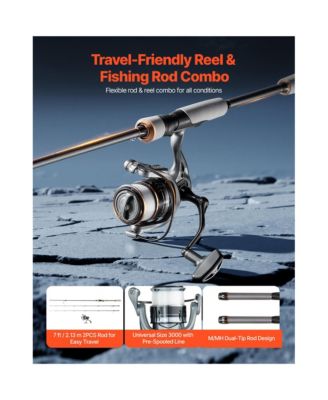 7 feet IM7 Carbon Fiber Medium-Heavy Spinning Rod Reel Combo