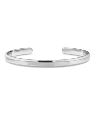 5mm Cuff Bracelet in Rhodium Plated Sterling Silver