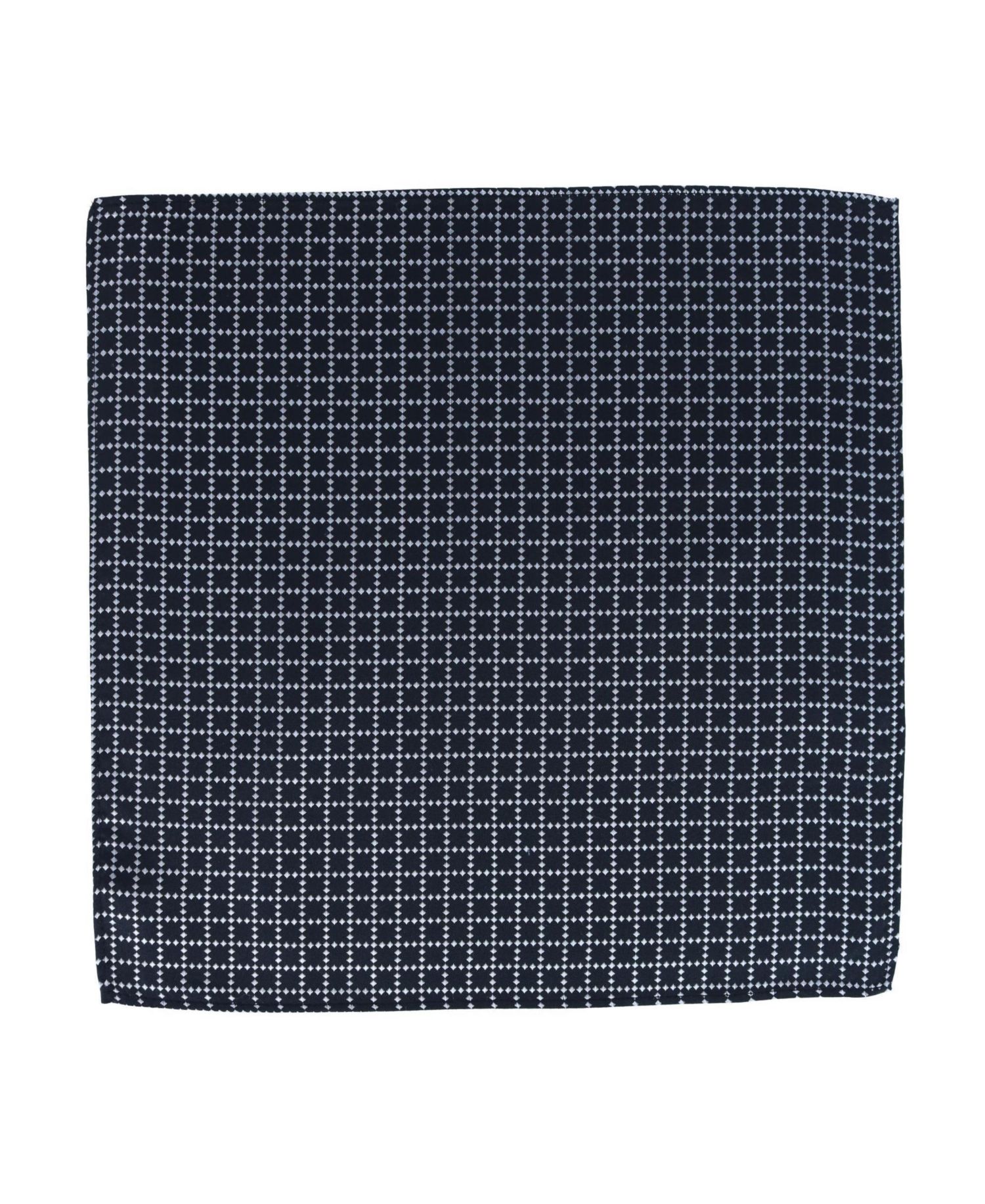 Men's Rowan Geometric Pattern Silk Necktie and Pocket Square Bundle