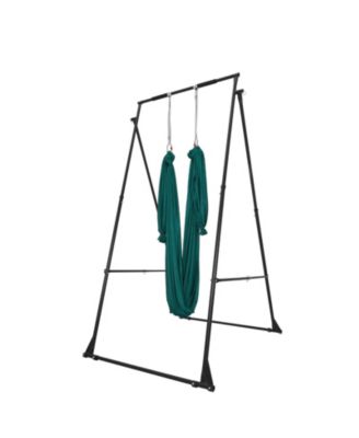 Foldable Aerial Yoga Stand Frame with 6.6-Yard Hammock