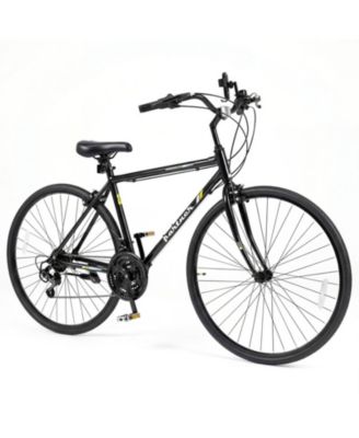 700C Adult Hybrid Bike with 18-Speed Drivetrain and Phone Holder