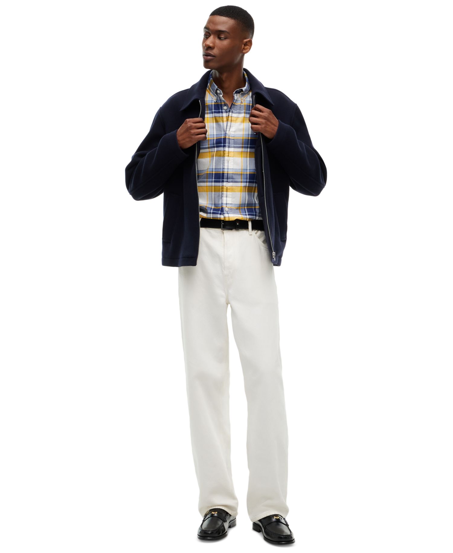 Men's Twill Big Check Regular-Fit Shirt