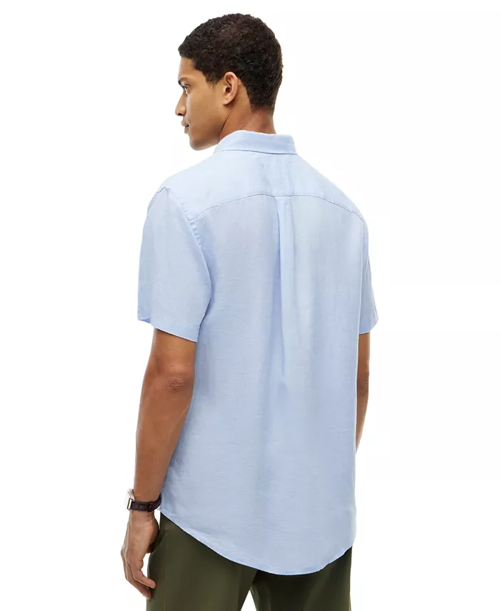 Men's Regular-Fit Linen Short Sleeve Shirt - thumbnail 4